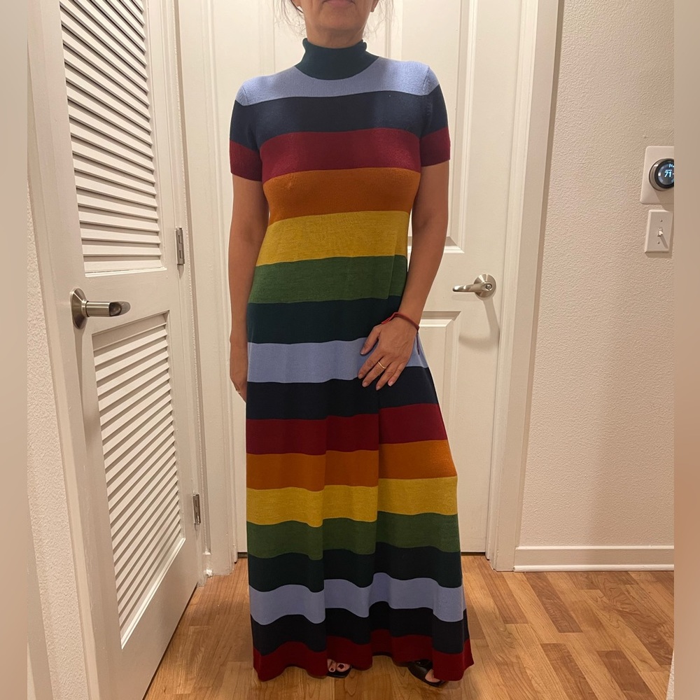 STAUD rainbow dress